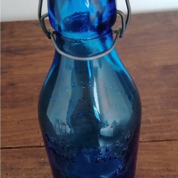Rare find Bottle of blue english milk 60s - Picture 4 of 5